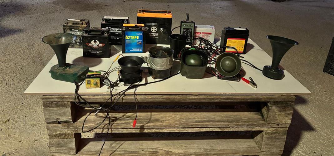 KAÇAK AVCILIKTA KULLANILAN SES CİHAZLARINA EL KONULDU